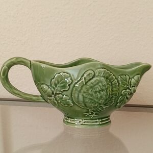 Bordallo Pinheiro Turkey Gravy Boat